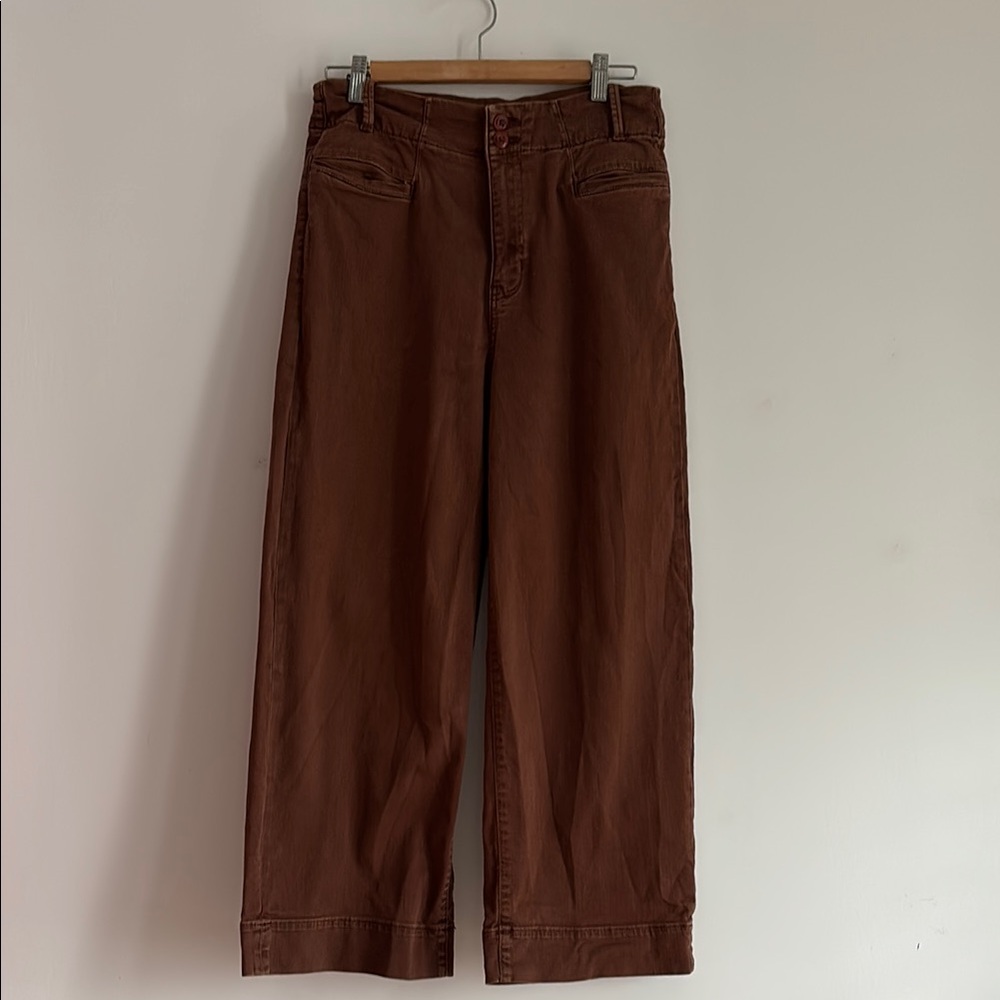 DUER Brown Wide-Leg Pants